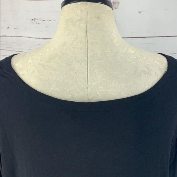 Jones and‎ Co. Woman's Black Asymmetrical Tunic Top Blouse Business 2X - Picture 6 of 11